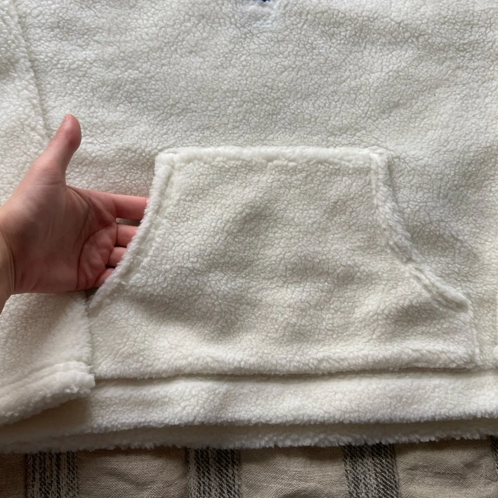 J Crew White Sherpa